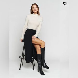 Reformation Zoe Skirt in Black